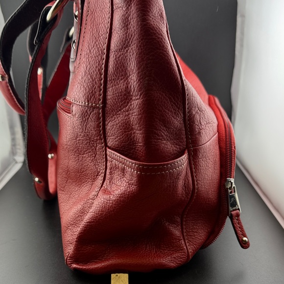 Tignanello Bold Red Leather Tote - Picture 4 of 10